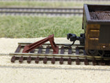Code 55 Track Bumpers Brown (4 Pack), N Scale